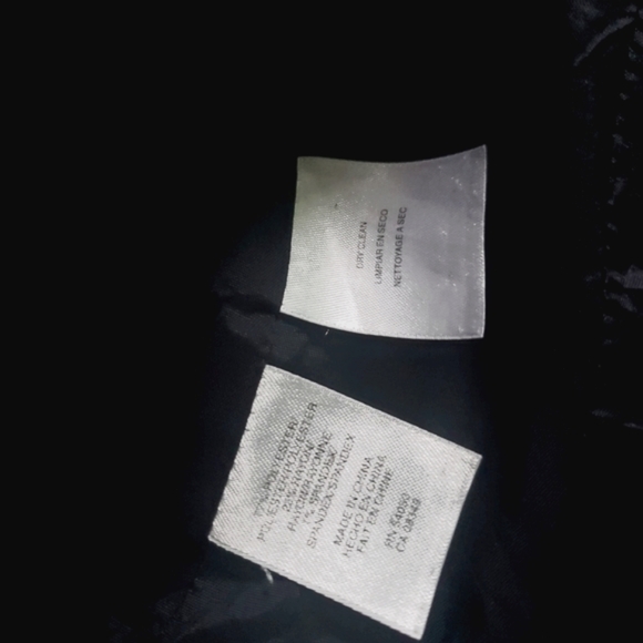 Anne Klein | Navy woven stretch three button blazer - Picture 7 of 7